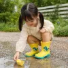 Colorful dinosaur-patterned children's rain boots are waterproof, anti-slip, wear-resistant and lightweight for spring and autumn details Picture